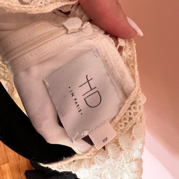 Anthropologie White Lace Babydoll Midi dress - Picture 3 of 9